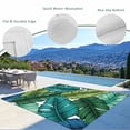 thumbnail image 3 of Summer Tropical Leaves Outdoor Rug 3x5 Ft - Reversible Patio Rug Outdoor Camping Rugs, Blue Green Botanical Leaf Plants Indoor Outdoor Area Rugs, Non-Slip Outdoor Carpet Runner for Deck/Porch, 3 of 8
