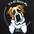 thumbnail image 3 of CafePress - Saint Bernard IAAM Women's Dark Pajamas - Women's Short Sleeve Print T-Shirt and Pants Dark Cotton Pajama Set, 3 of 7