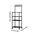 thumbnail image 4 of Jiaeri 4 Tier Kitchen Storage Shelf,Multi Layer Pot Rack Organizer for Counter,Rolling Utility Cart with Wheels,Bathroom Floor Stand,Adjustable Home Storage Shelves, 4 of 7