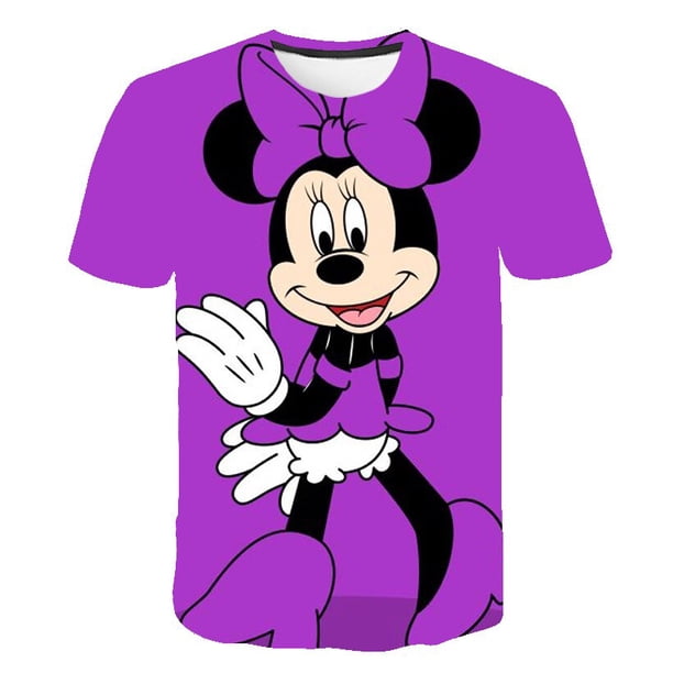 Camisetas divertidas de Mickey Minnie Mouse para el año 2023, camisetas con estampado 3D de dibujos animados, camisetas casuales de moda, camisetas de manga corta de Mickey Minnie Tops7T Gao Jinjia LED