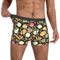 thumbnail image 2 of Cauagu Fruits Print Boxer Briefs for Men,Comfortable Breathable Men's Underwear Moisture Wicking Underpants -X-Large, 2 of 8