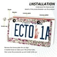 thumbnail image 5 of 2-Pack Aluminum License Plate Frame with 2 Holes for GM License Plate Cover with Free Screws Red-pink Magenta Flowers, 5 of 8