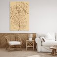 thumbnail image 3 of Stupell Industries Traditional Autumn Monstera Leaf Contour Canvas Art, 30 x 45, by Martina Pavlova, 3 of 8