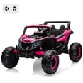 thumbnail image 1 of BeesClover 24V Ride On Car for Kids w/Remote Control, Battery Powered Off-Road UTV, 400W Motors,19" Spacious Seat, 4 Shock Absorbers, 4.5 Mph Max Speed, Music, LED Lights, Electric Car for Big Kids, 1 of 7