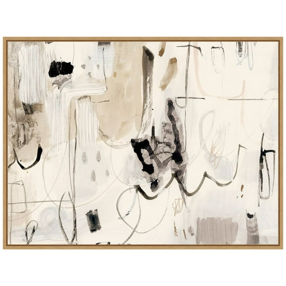 Amanti Art Net Neutral II Framed Canvas Wall Art Print