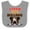 Heather and White, variant on Inktastic English Bulldog Dog Girls Baby Bib