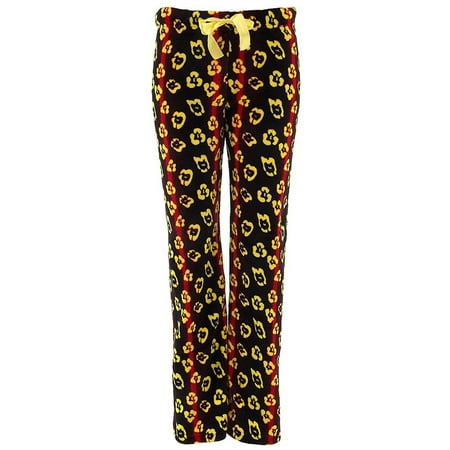 Leopard Heart Pants - PJNY Black Red Striped Leopard Women's Pants