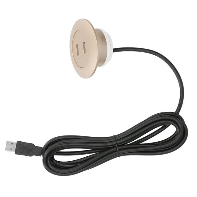 Toma de Carga USB para Sofá, Regleta Empotrada Con dos Puertos de Carga USB, Ideal para Sofá, Mesa, Mesita de Noche, Oficina y Hogar.
