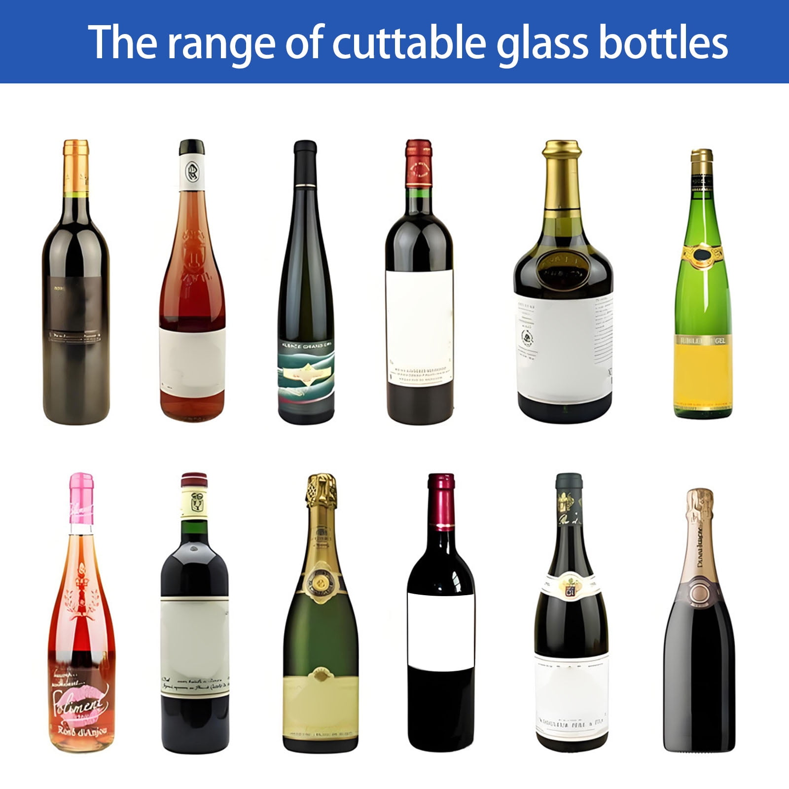 Glass Bottle Cutter Tool Square Round Wine Beer Glass Sculpture Cutter Machine Glass Cutting Bottle Holder