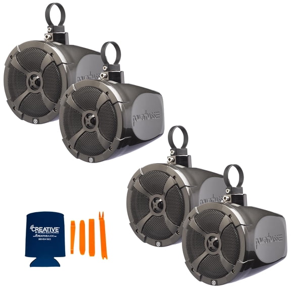 PowerBass 2 Pairs of XL-POD6SR 6.5" Short Range Pod Speaker System