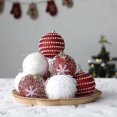 thumbnail image 4 of Christmas Tree Ornaments Set, 16 Pack 2.36 Inch Red and White Foam Balls Decorative Hanging Baubles for Holiday Tree, Party, and Home Winter Décor, 4 of 5