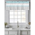 thumbnail image 4 of Blue Grey Floral Valances for Windows, Rod Pocket Kitchen Valance Curtains - Soft & Washable Small Window Treatment for Living Room,&nbsp;Bathroom, Summer Spring , 42x12 Inch, 1 Panel, 4 of 9