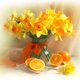 thumbnail image 1 of Diy 5d pintura diamante manojo naranja flores rhinestone bordado taladro completo joya imágenes arte Abanopi Amarillo, 1 of 7