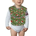 thumbnail image 6 of Susaid Christmas Hat sock Print Bibs for Babies Toddlers Adjustable Waterproof Free Soft Durable Bibs for eating with Large Pocket Food Catcher, 6 of 8