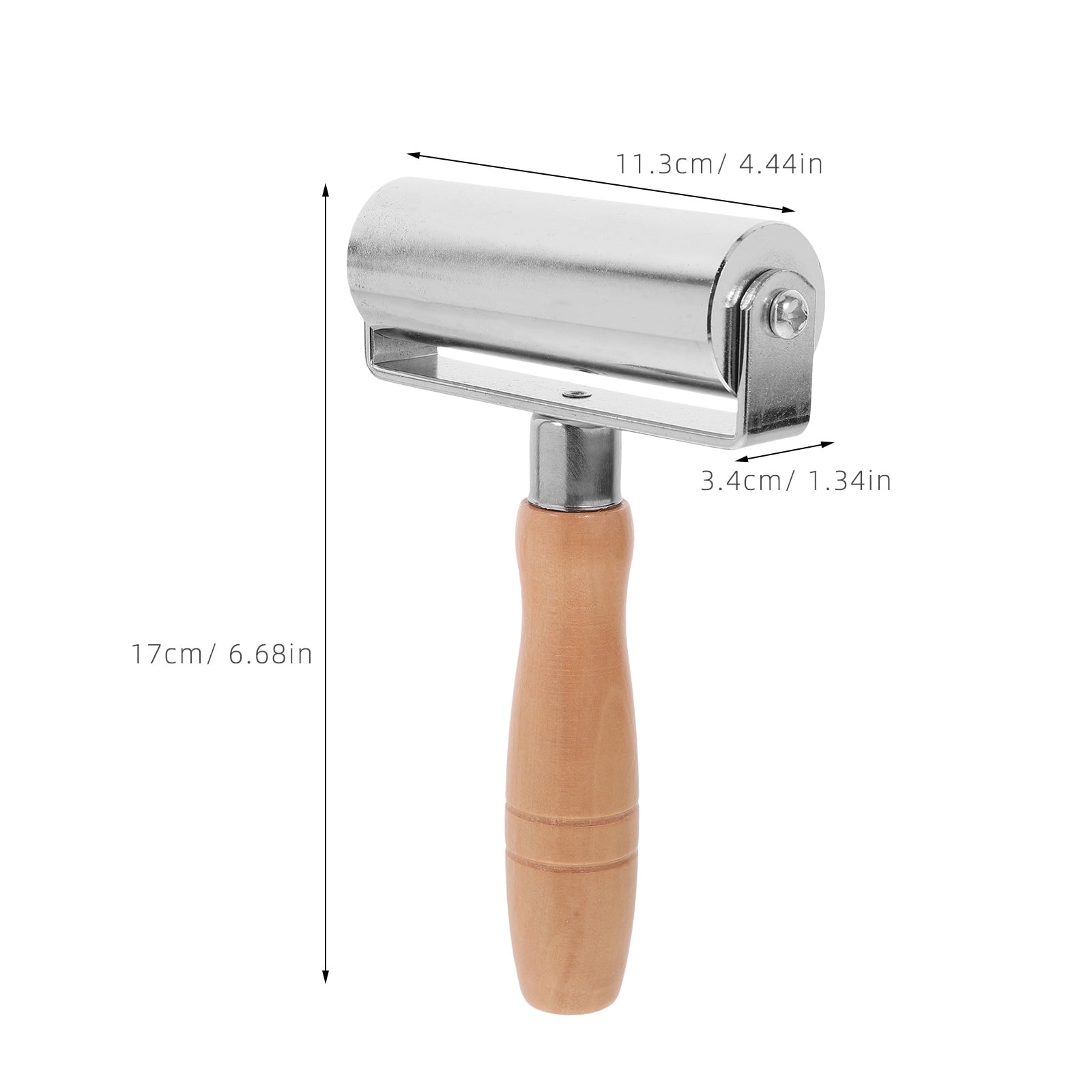 HEANUJJ Beech Wood Embossed Rolling Pin for Baking and Crafting, Wooden Roller Tool, 1 Piece Set