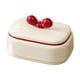 thumbnail image 2 of Cute Bowknot Soap Dishes With Lid Dustproofs Selfs Draining Soap Holders With Cover Decorative Bathroom Soap Tray For Home Kitchen Shower Gym Travel, 2 of 8