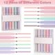 thumbnail image 2 of Pastel Highlighters,12 Pcs Morandi Color Highlighter Pens, Soft Chisel Tip Bible Textmarker Marker Pens ,notebooks,school Office Supplies., 2 of 5