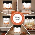 thumbnail image 6 of Yellow Polka Dots Tie Up Valance Curtains for Windows, Kitchen Curtains Window Treatments, Modern Speckles Minimalist Black Short Window Shades Valances for Bedroom Bathroom Cafe 54"x18", 6 of 8
