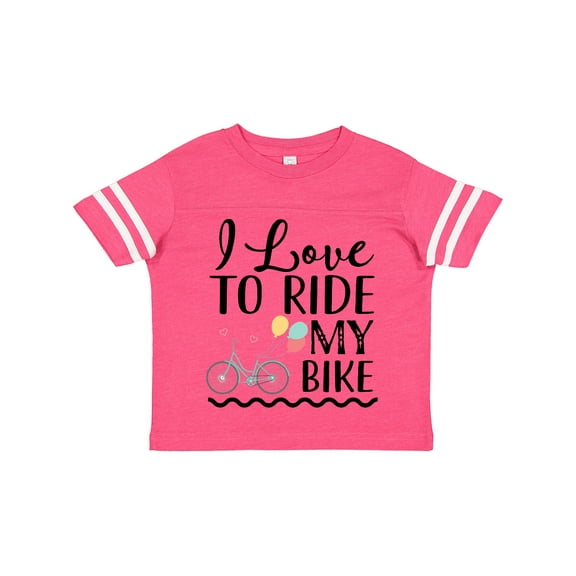 Inktastic Bicycle I Love to Ride My Bike Girls Toddler T-Shirt