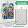 thumbnail image 6 of Yayeee Pot Holders Kitchen Heat Resistant with Pocket 7"x9.8" Cotton Oven Cooking Hot Pads, Art Plants, 6 of 7