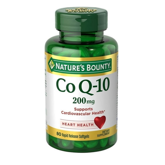 Nature's Bounty Heart Health Co Q10 Rapid Release Softgels, 200 mg, 80 Ct (4 pack) (Bundle)