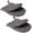 Dark Grey, variant on Mini Oven Mitts, 2 Pcs Kitchen Gloves, Heat Resistant and Soft Quilted Cotton Lining for Safe Backing Cooking Barbecue. Size: 5.5” x 7”