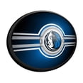 thumbnail image 2 of Dallas Mavericks 18'' x 14'' Slimline Illuminated Striped Oval Wall Sign, 2 of 5