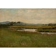thumbnail image 2 of Herman Winthrop Peirce 14x11 Black Ornate Wood Framed Double Matted Museum Art Print Titled: Revere Marshes (1884), 2 of 5