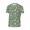 thumbnail image 6 of Wukai Mushrooms Gnome Print Men's Short-Sleeved Mesh T-Shirt,Quick-Dry Short Sleeve Workout T-Shirt-Medium, 6 of 8