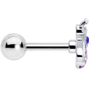 Body Candy 16 Gauge 1/4 Pink Blue Gem Beautiful Insect Cartilage Tragus Earring Stainless Steel for Women