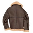 thumbnail image 4 of Men's Camel Stylish Flying Leather Jacket Bomber Jacket, 4 of 6