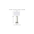 thumbnail image 3 of Signature Design by Ashley Contemporary Aniela Table Lamp, Set of 2, Silver Finish, 3 of 4