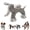 Elephant, variant on Linen Safari Companions, 2026 New Squeaky Dog Chew Animals, Sturdy Linen Fabric, Durable Corduroy for Small Medium Dogs, Relieve Boredom and Anxiety in Dogs