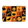 thumbnail image 1 of Balery Halloween Banner Symbols Felpudo de franela, resistente a las manchas y a la decoloración, para uso interior y exterior, fácil de limpiar, 40 x 60 cm, 1 of 7