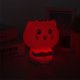thumbnail image 3 of Lámpara de noche con luz de grabación LED con carga USB de gato lindo y colorido de silicona para el dormitorio del hogar (rosa), 3 of 8