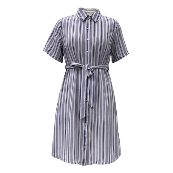 GEORGE G VESTIDO MC CAMISERO RAYAS AZUL