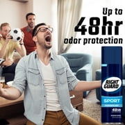 Right Guard Sport Antiperspirant Deodorant Aerosol Spray, Powder Dry, 6 Ounce