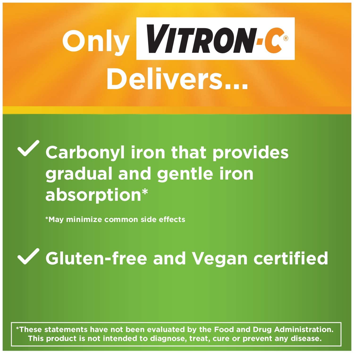 Vitron-C Coated Tablets, 60 Tablets (Pack of 4)