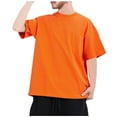 thumbnail image 2 of Xunlbb Mens Short Sleeve Men's Solid Color Sports Leisure And Fitness Sleeved T-shirt Sleeve Round Neck Short Sleeve S-2XL, 2 of 4