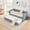 Dark Blue, variant on Full Size Gingham Upholstered Daybed, 3-in-1 Convertible Sofa Bed with Pull-Out Trundle and Side Storage Pockets, Multifunctional Furniture for Small Space & Various Room Layouts,Green