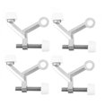 thumbnail image 4 of Milisten 4Ud Tope Para Puerta De Aleación De Zinc Plata Con Fijación Segura Y Duradera, 4 of 6