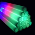 thumbnail image 3 of 150 LED Party Foam Light Sticks Batons Wand for Wedding, Parties, Birthdays, Guests, Party, DJ, Concerts, Festivals, Events, Promotions Party Favors 3 Color Lighting Modes Batteries 16", 3 of 9