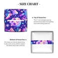 thumbnail image 5 of Rateoe colorful mushroom Skull rainbow Pattern Tissue Box Cover, Modern Square Decorative Leather Facial Paper Case Organizer Holder Dispenser 5X5X5'', 5 of 8