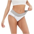 thumbnail image 5 of 4pc Summer Savings Clearance Panties for Women Women's Comfortable High Waisted Panties Women's Physiological Underpants Body Shaping Briefs High Waisted Plus Size, 5 of 9