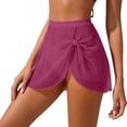 thumbnail image 4 of Gamivast Womens Swimwear Cover Ups High Waisted Mesh Sheer Swim Skirt with Side Dstring Ruched Coverup for Summer Beach Pool Party Resort Wear Outfits, 4 of 7