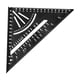 thumbnail image 4 of Transportador de ángulos cuadrado de carpintero de aleación de aluminio para uso industrial Negro métrico, 4 of 9