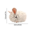 thumbnail image 3 of Bunny -Shaped Chenilles Hand Towel Cute Cartoons Bunny Fuzzy Fuzzy Ball Hand Towel Absorbent Decorative Fuzzy Ball Hanging Towel For Bathroom And Kitchen, 3 of 6