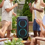 onn XL Wireless Party Speaker with Multicolor LED Lighting