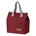 thumbnail image 1 of Yuarrent Fiambrera portátil, bolsa de tela Oxford, papel de aluminio, aislamiento térmico, enfriador de alimentos, bolsa de almacenamiento para Picnic Organizadores de utensilios de cocina Vino rojo Yuarrent HA069872-03, 1 of 6
