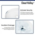 thumbnail image 3 of DeerValley 14" White Ceramic Oval Vessel Sink for Bathroom,Kitchen,DV-1V0049, 3 of 9